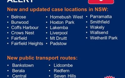 NSW PUBLIC HEALTH ALERT – VENUES AND PUBLIC TRANSPORT ROUTES OF CONCERN