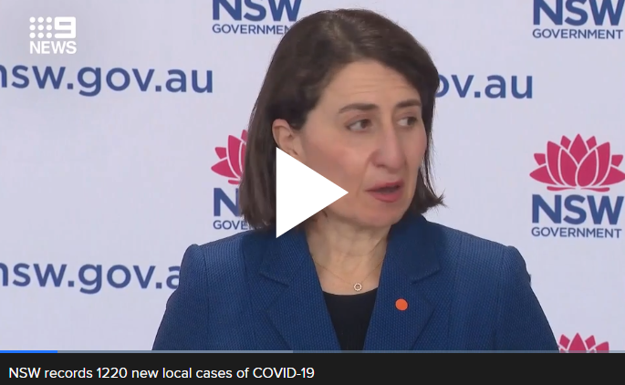 NSW COVID19 UPDATE- VACCINATION ROLL OUT GAINING MOMENTUM