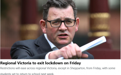 BREAKING: Regional Victoria to exit lockdown on Friday